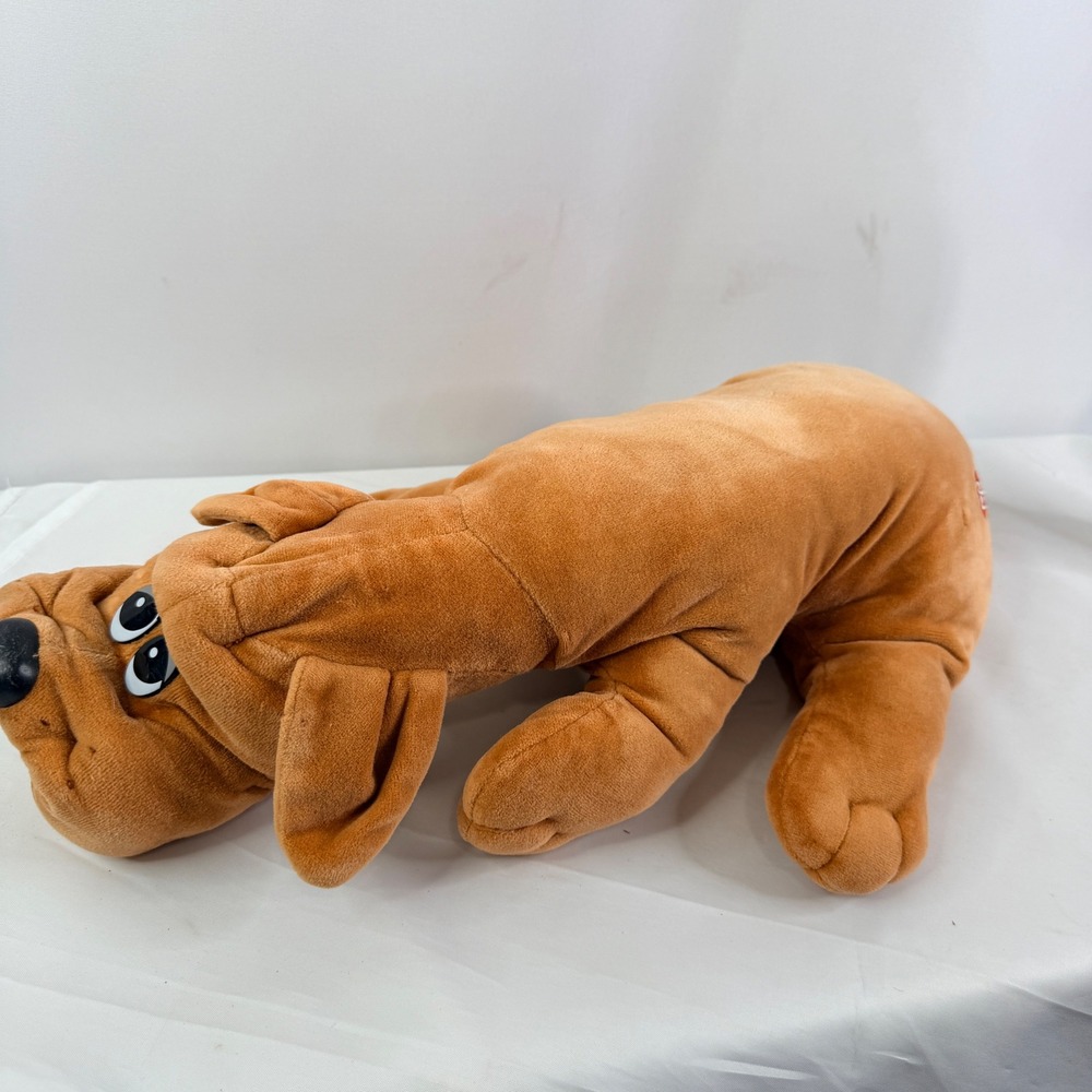 Vintage Tonka Pound Puppies Brown Dog Plush Floppy Wrinkled Toy 20in